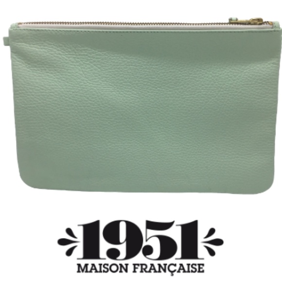 1951 Maison Francaise Handbags - 1951 Maison Francaise Green Clutch Purse fr PARIS